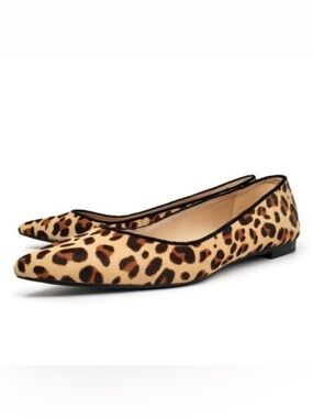 Marc Fisher Calf Hair Leopard Print
Leather Flats - 7.5